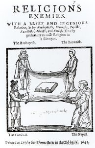 Religionsfiender, 1641 av English School